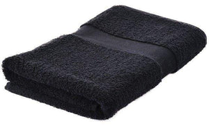 Badhanddoek 140x70 cm zwart Borduren 954