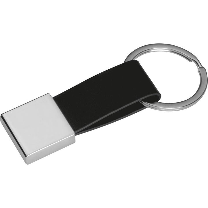 Sleutelhanger met kunstlederen bandje sample