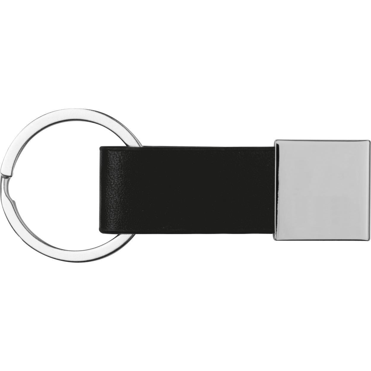 Sleutelhanger met kunstlederen bandje sample