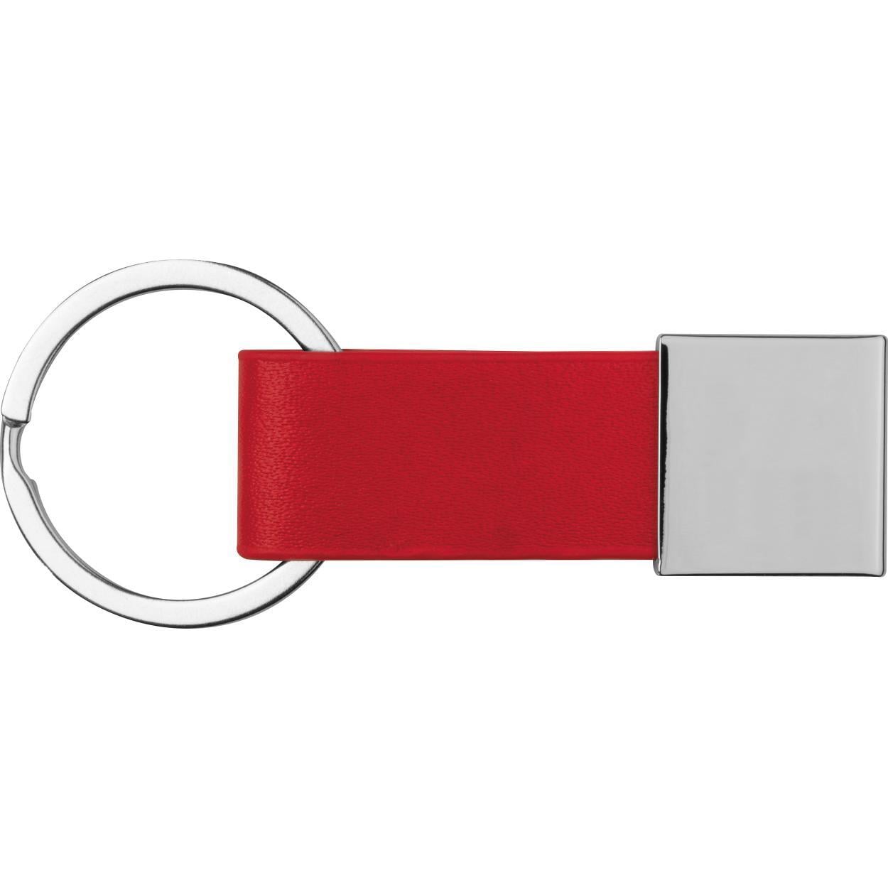 Sleutelhanger met kunstlederen bandje sample