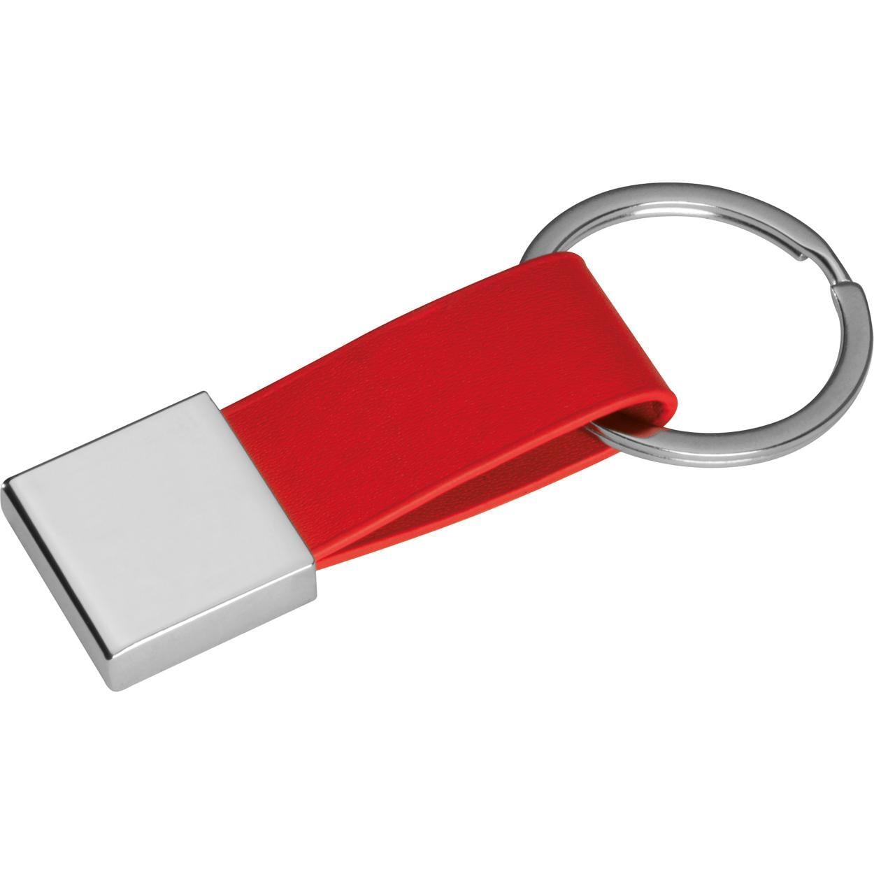 Sleutelhanger met kunstlederen bandje sample