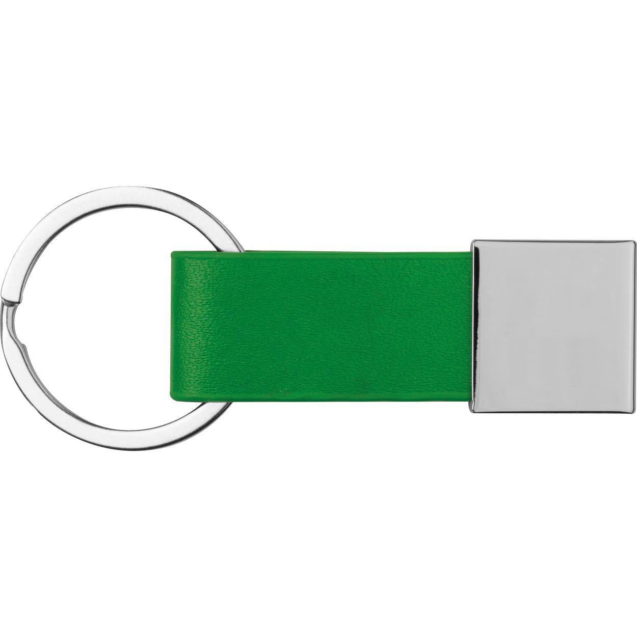 Sleutelhanger met kunstlederen bandje sample