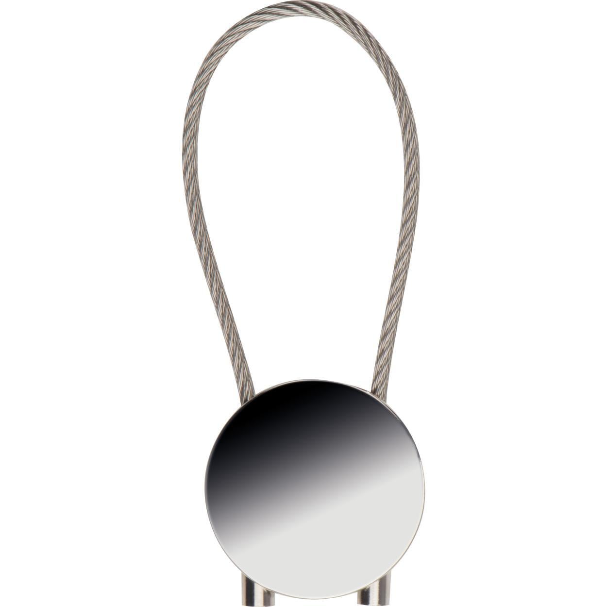 Ronde metalen sleutelhanger sample