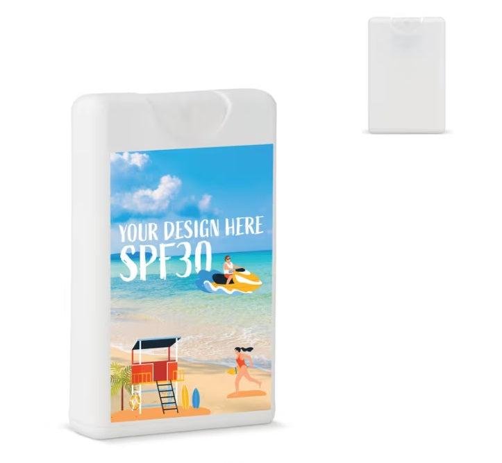 Creditcard Zonnebrand SPF60 Gerecycled Materiaal bedrukken
