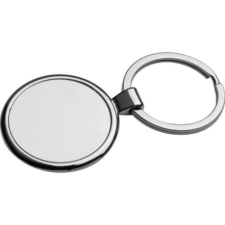 Metalen sleutelhanger, rond bedrukken