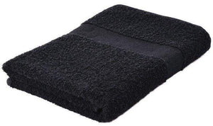 Badhanddoek 140x70 cm zwart Borduren 955