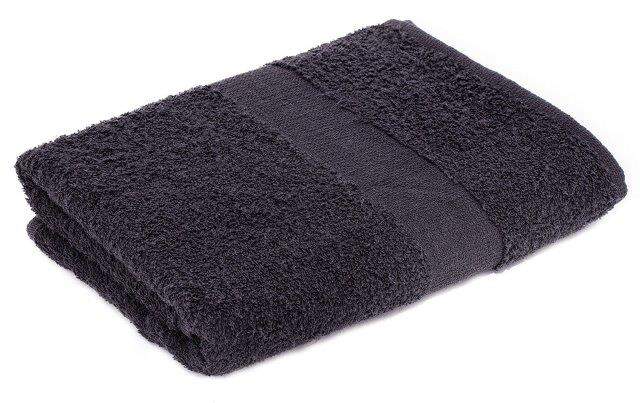 Handdoek budget 100x50 zwart Borduren 4924