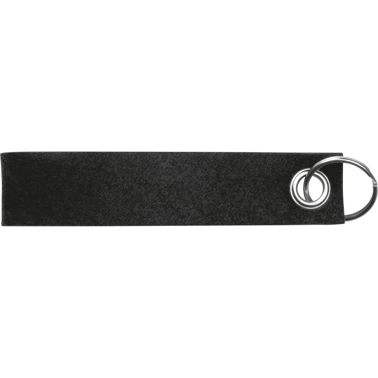 Sleutelhanger van RPET-vilt blauw 1 kleur 11555