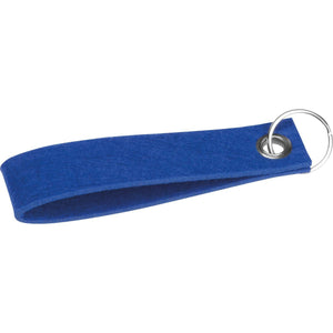 Sleutelhanger van RPET-vilt rood 1 kleur 11558