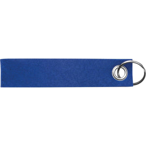 Sleutelhanger van RPET-vilt grijs 1 kleur 11557
