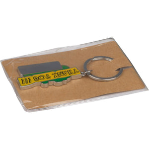 Sleutelhanger "Thank you" lichtblauw Graveren 11293