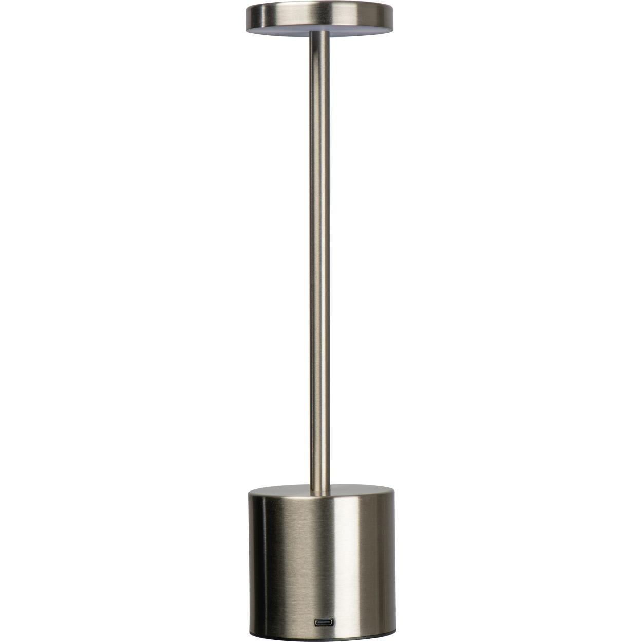 RVS Tafellamp met accu 10601