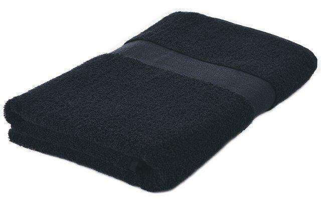 Handdoek 140 x 70 cm zwart Borduren 4886