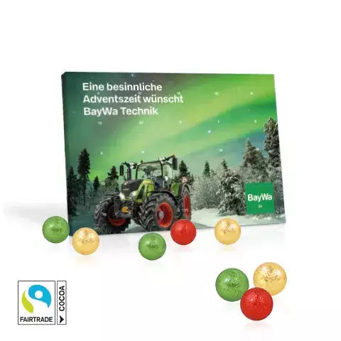 Adventskalender Fairtrade chocolade sample