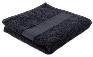 Handdoek  100 x 50 cm zwart Borduren 4840