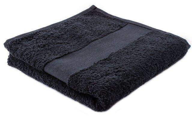 Handdoek  100 x 50 cm zwart Borduren 4840