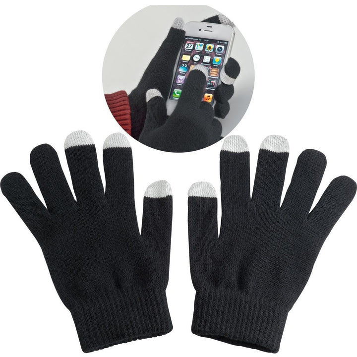 Handschoen voor touchscreen bediening bedrukken