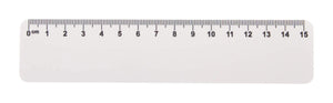 custom made liniaal, 15 cm Drawy 15 custommade onbedrukt 2541