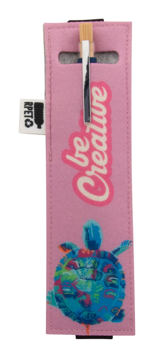 custom made pennen etui, rond CreaFelt Pen Cover sample