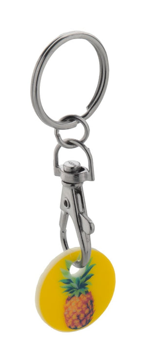 winkelwagenmuntje sleutelhanger ColoShop bedrukken