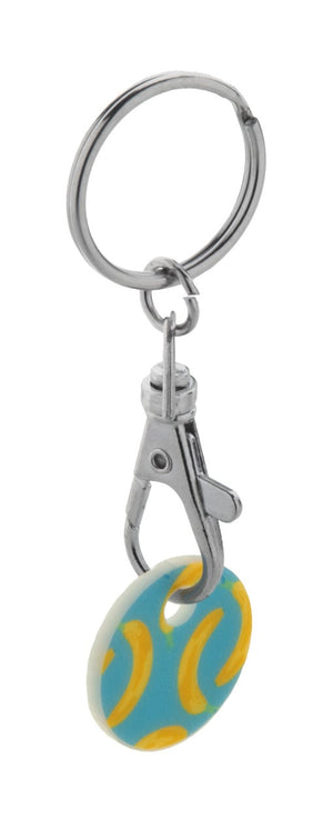 winkelwagenmuntje sleutelhanger ColoShop 13369