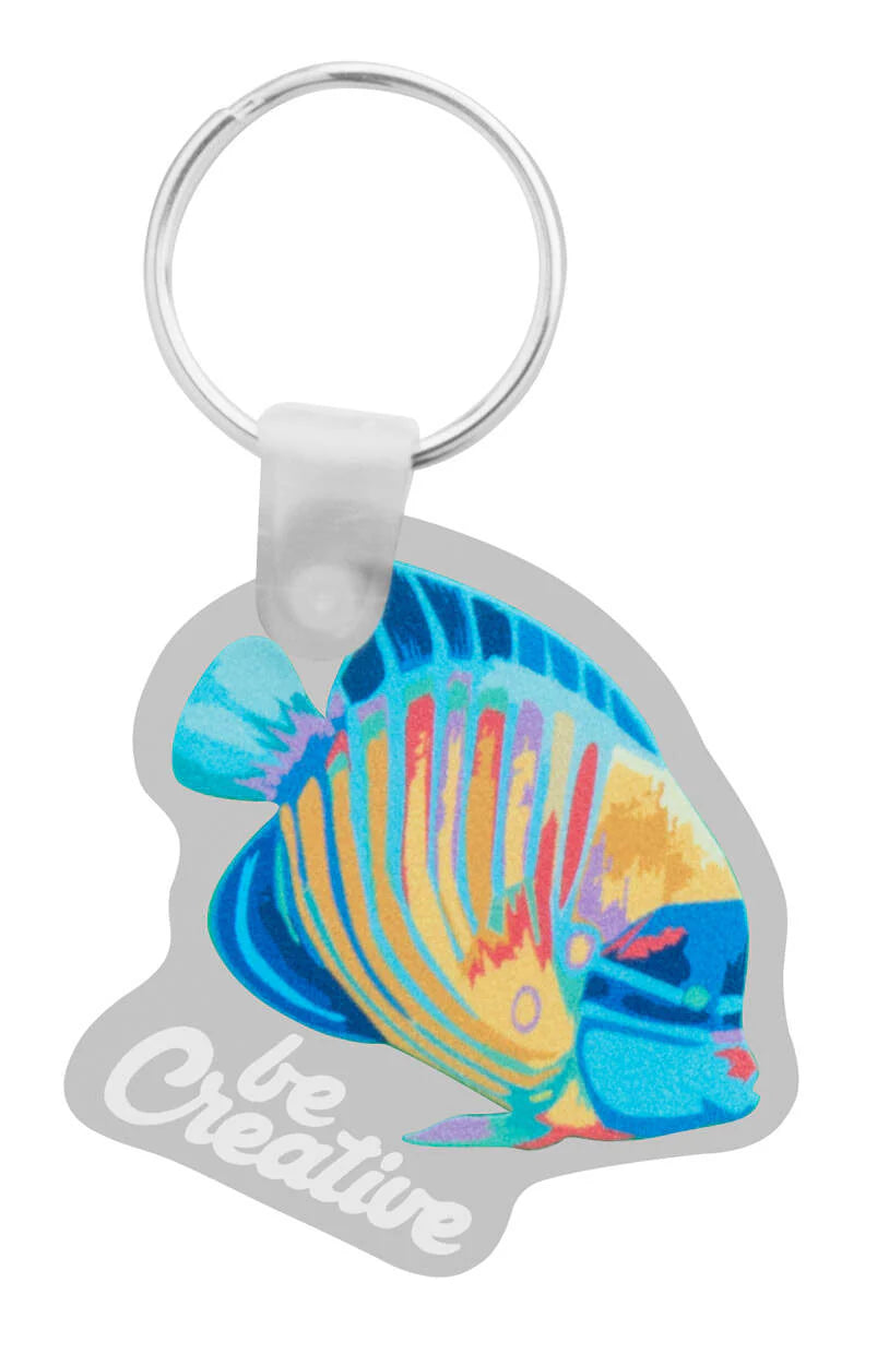 custum made sleutelhanger CreaFob wit Full colour 2651