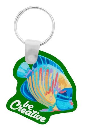 custum made sleutelhanger CreaFob roze Full colour 2650