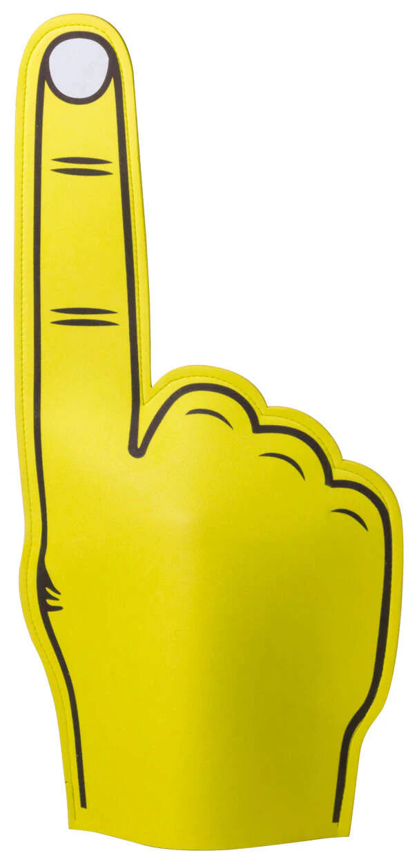 foam hand Zacky geel 1 kleur 4028