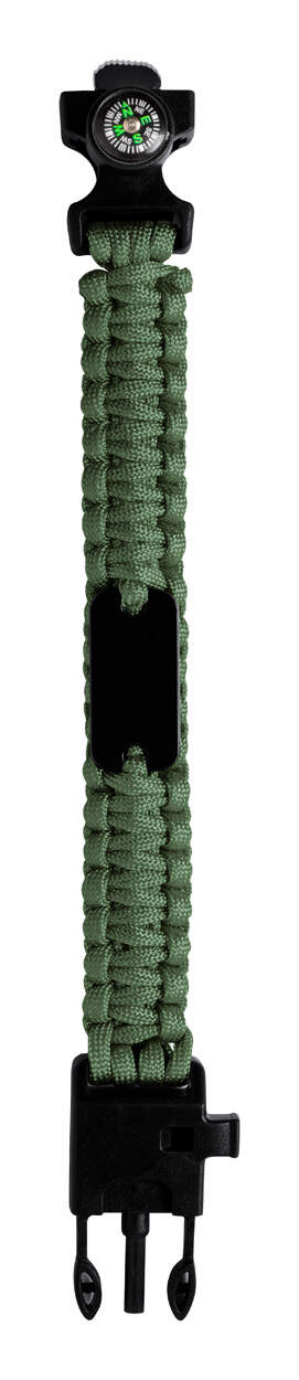 survival armband Kupra rood Graveren 12230