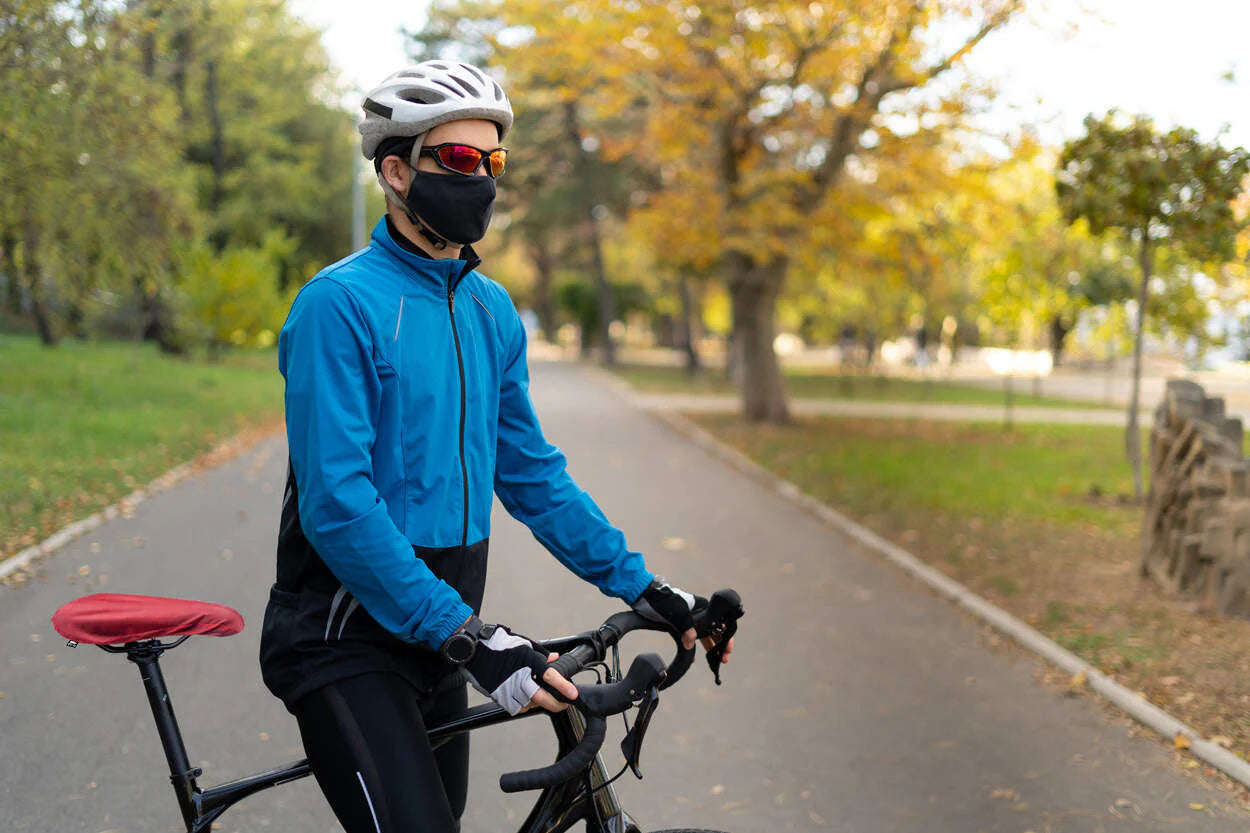 RPET fietszadelhoes Mapol blauw onbedrukt 10131