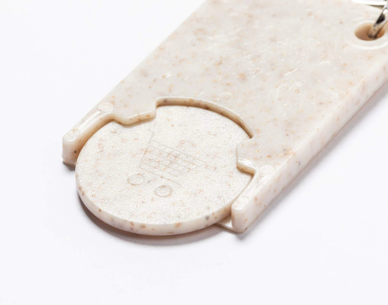 winkelwagenmuntje sleutelhanger Prook sample