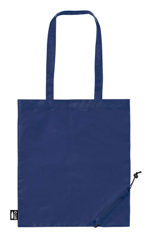 opvouwbare RPET boodschappentas Lulu blauw Full colour 8748