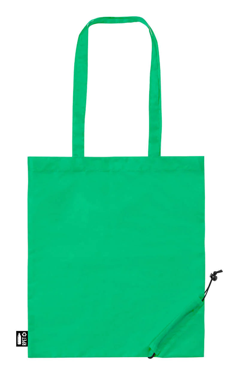 opvouwbare RPET boodschappentas Lulu zwart Full colour 8762