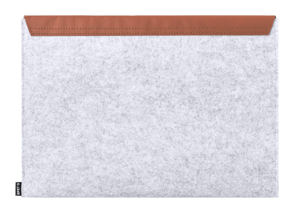 RPET-laptoptas Brack grijs onbedrukt 10381