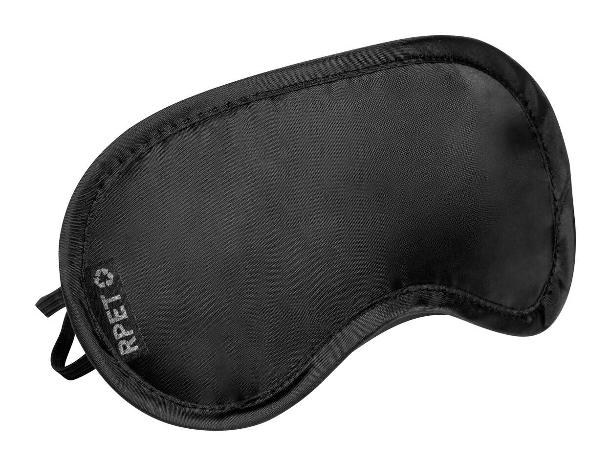 RPET-oogmasker voor op reis Buxtok blauw Graveren 10404