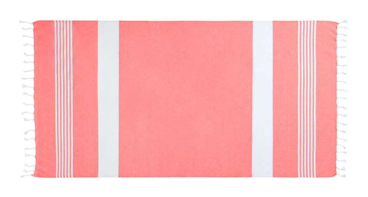 Hamamdoek Makaha rood 2 kleuren 4812