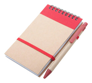notitieboek Ecocard geel 2 kleuren 8386