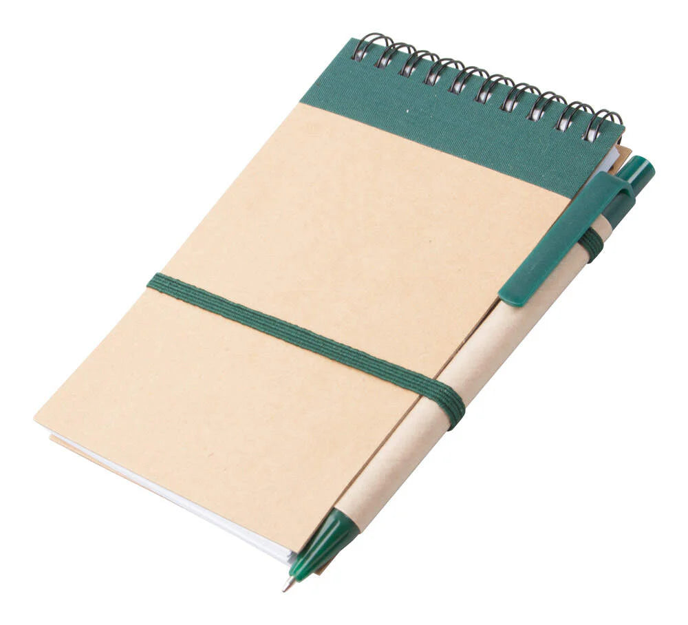 notitieboek Ecocard geel 4 kleuren 8388