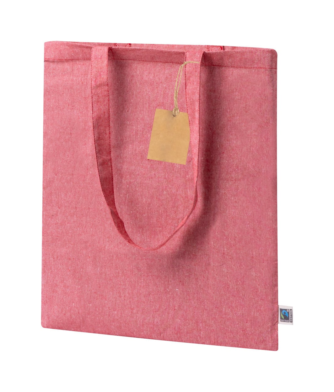 Fairtrade boodschappentas Lazar rood 1 kleur 3702