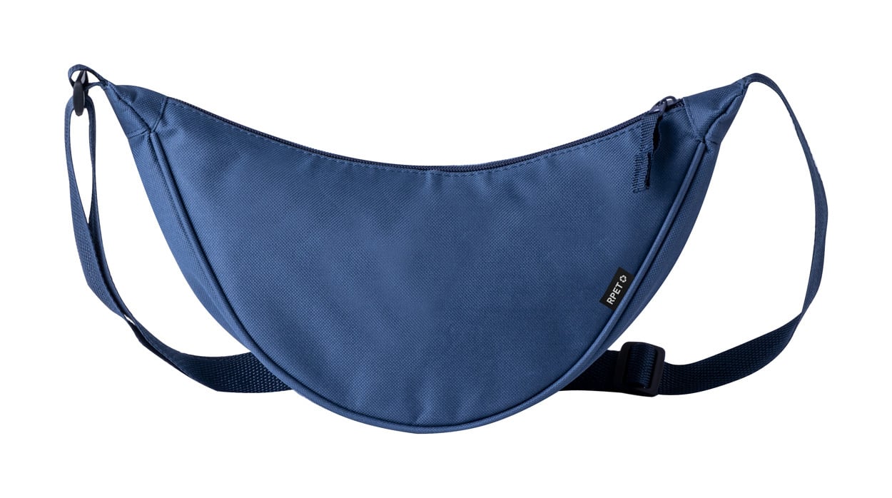 RPET-crossbody heuptas Stiva zwart Full colour 10341