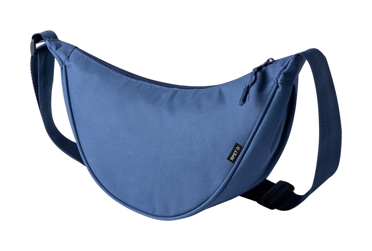 RPET-crossbody heuptas Stiva zwart onbedrukt 10342