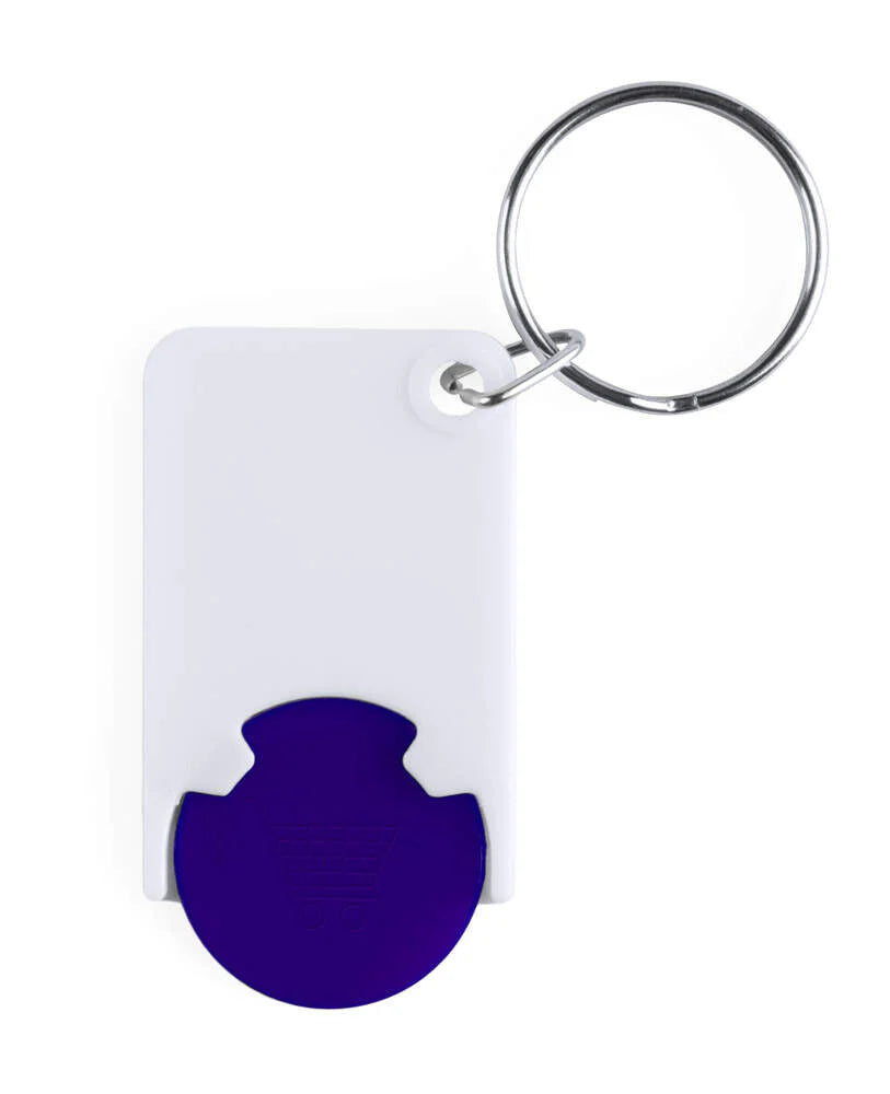 munt sleutelhanger Zabax wit Full colour 8152
