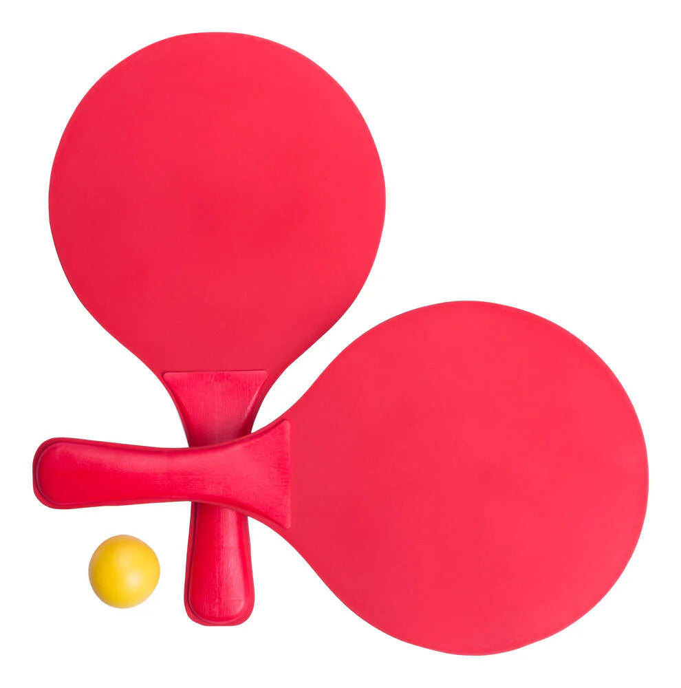 strand tennis set Faluk geel 1 kleur 11997