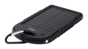 USB power bank met zonne energie lader Lenard geel 2 kleuren 12757