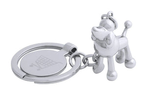 winkelwagenmuntje sleutelhanger, hond Hoinzo bedrukken