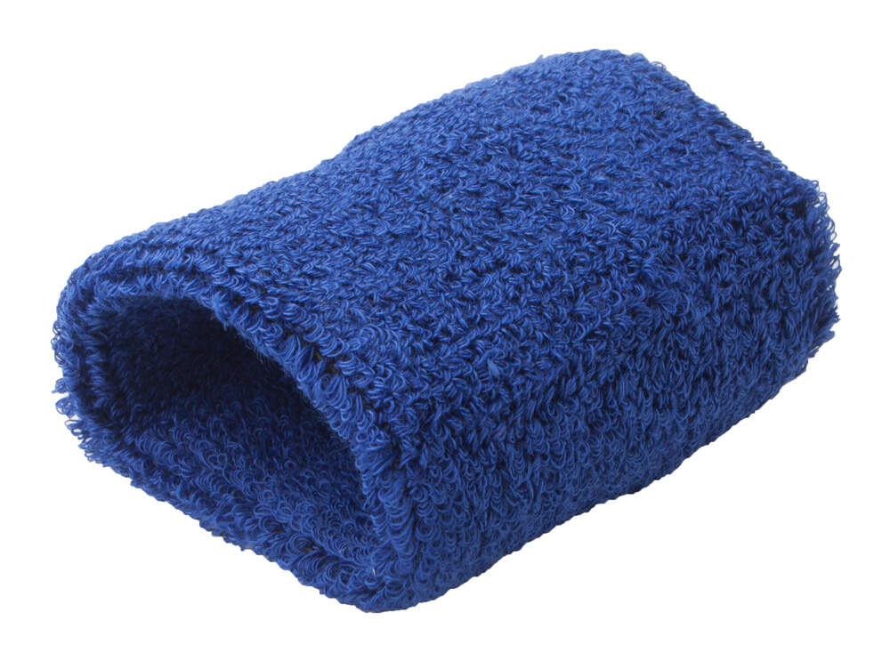 polsband Beker blauw onbedrukt 9471