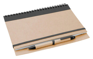 notebook Tunel geel onbedrukt 8297