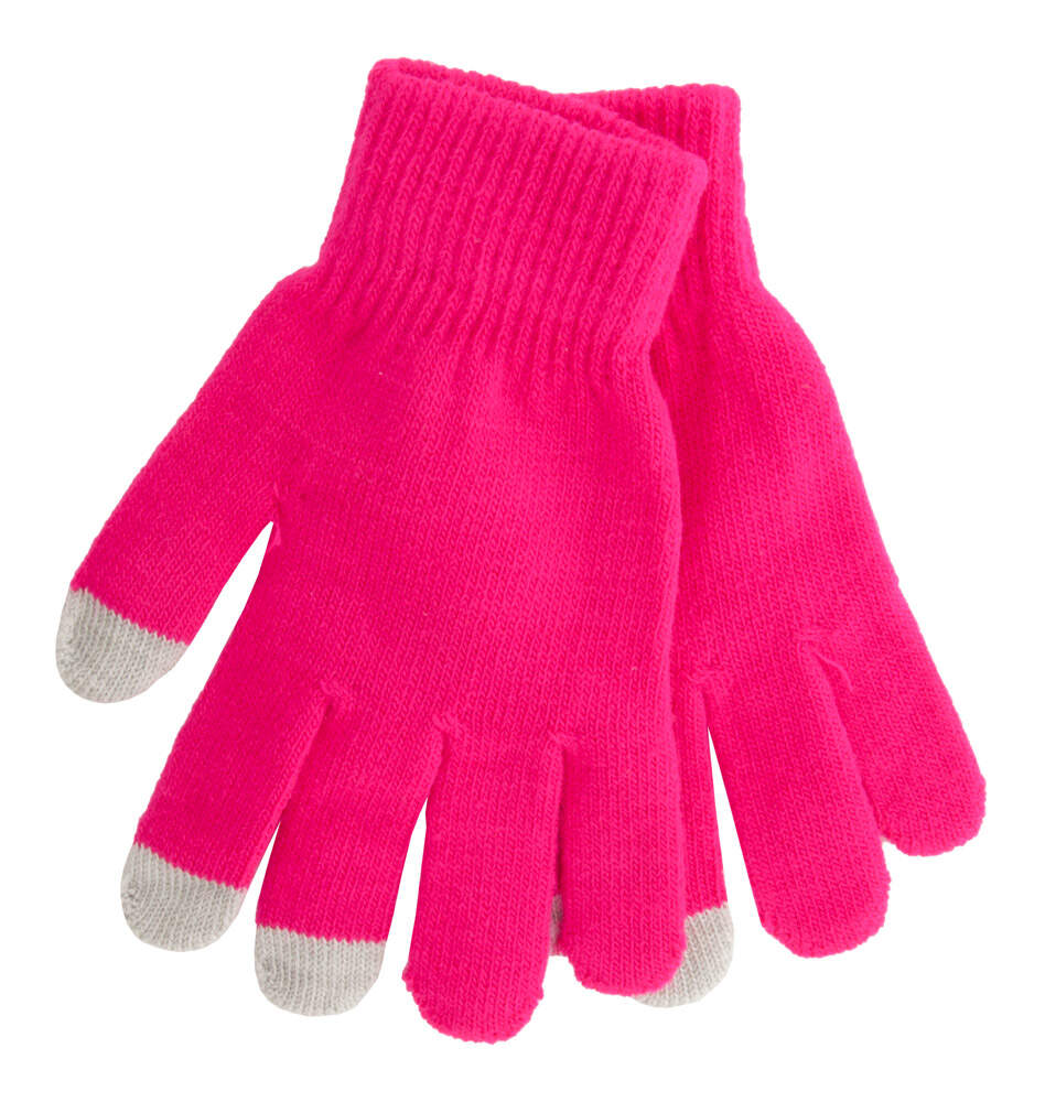 handschoen touch Actium rood 2 kleuren 5028