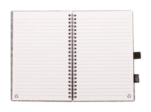 RPET-notitieboekje Felbook A5 grijs Full colour 10382