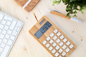 bamboe rekenmachine BooCalc bedrukken